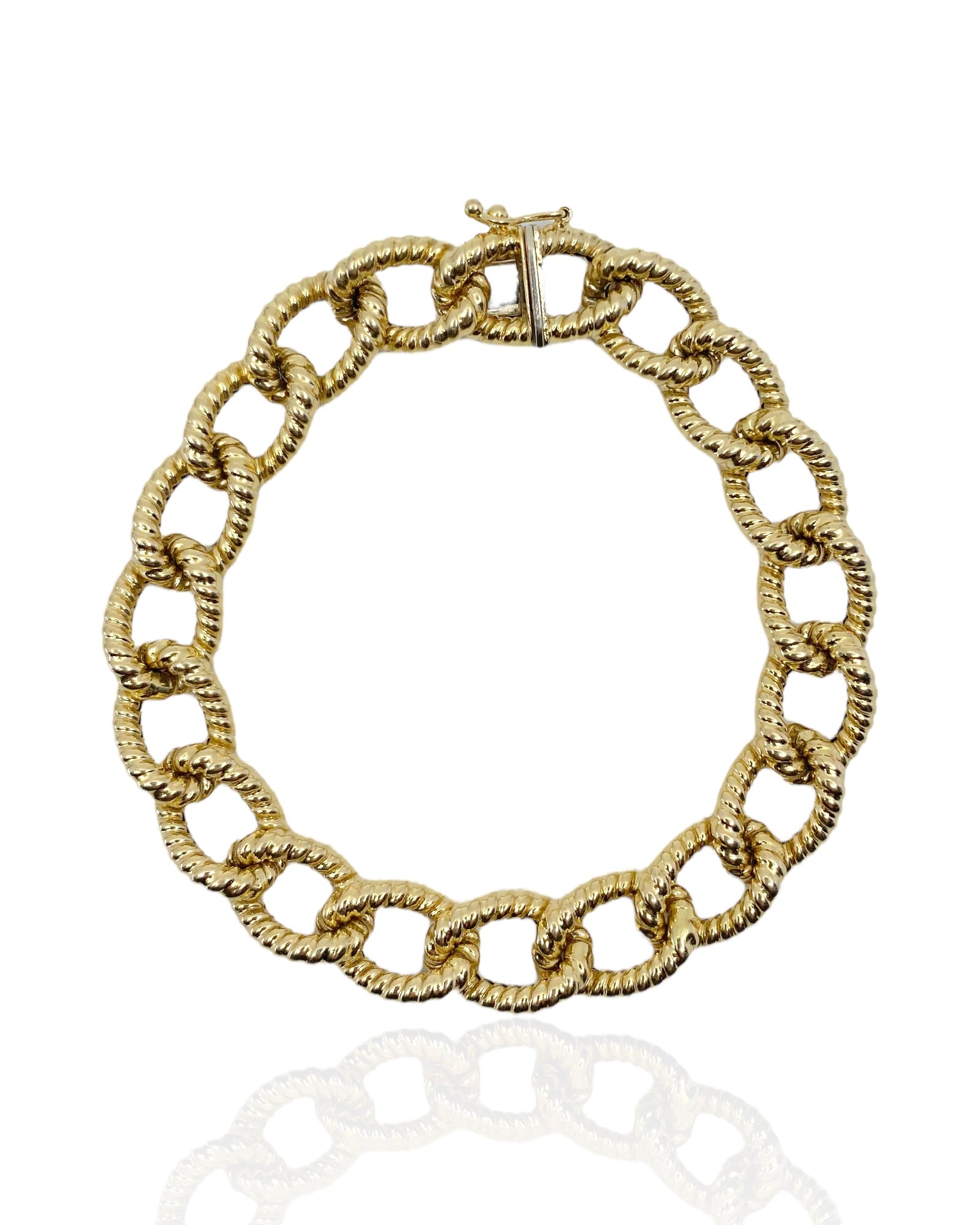 Naivo Hardware Link Bracelet - Gauge Link Bracelet 18K Gold Plated 7.5 inch  U Style Link Bracelet (Gold) : : Clothing, Shoes & Accessories