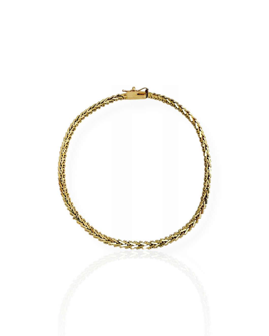 14k Gold Fancy Link Bracelet (7.5