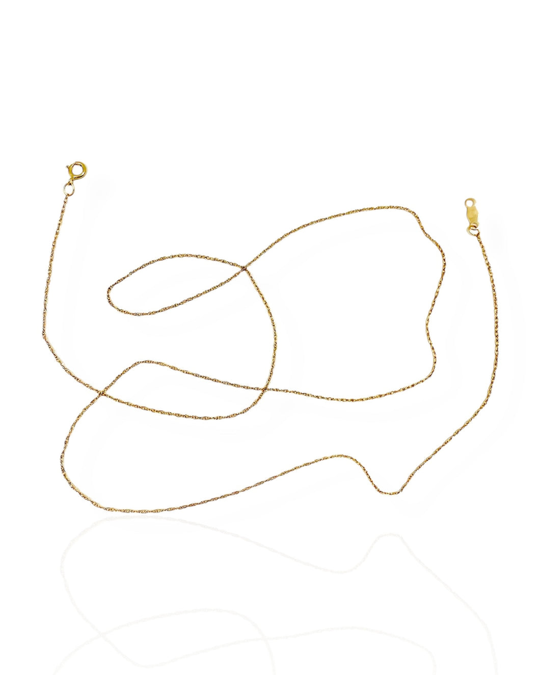 14k Gold Singapore Chain Necklace (20.625