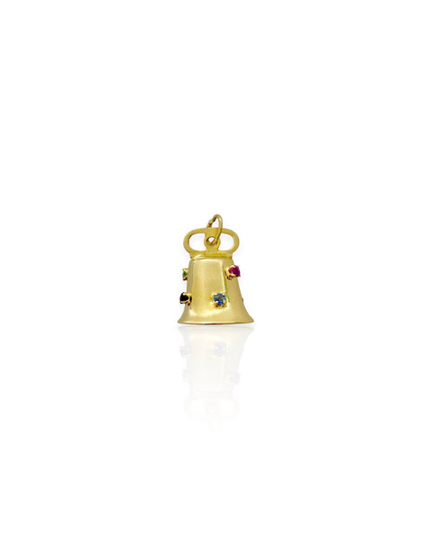 14k Gold Bell Charm