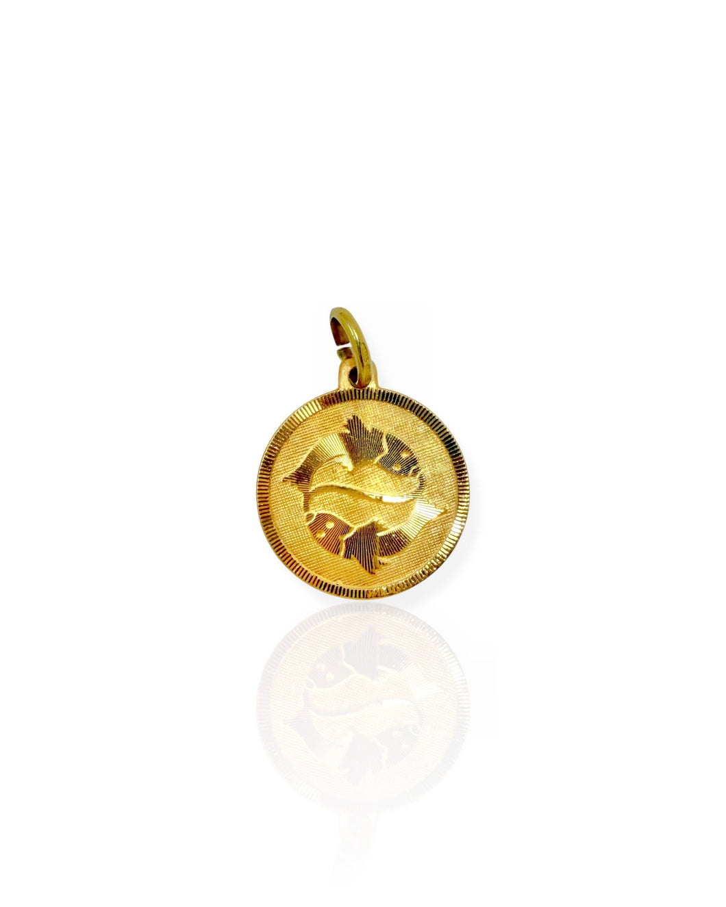 18k Gold Pisces Charm