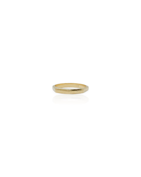 14k Gold Octagon Ring (5.5)