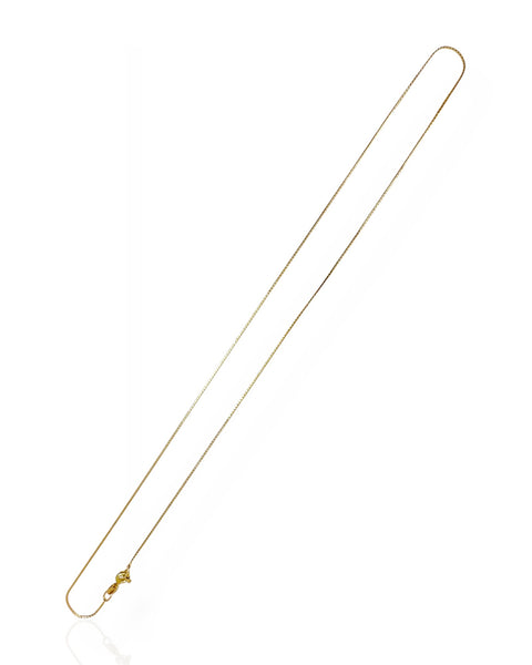 14k Gold Serpentine Chain Necklace (17.875