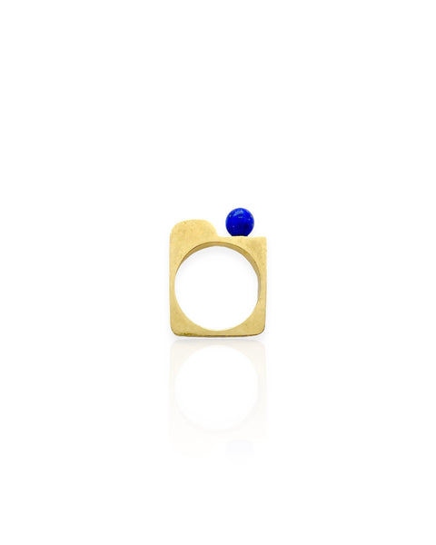 14k Gold Square Ring (7.25)