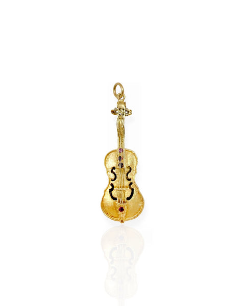 14k Gold Violin Charm