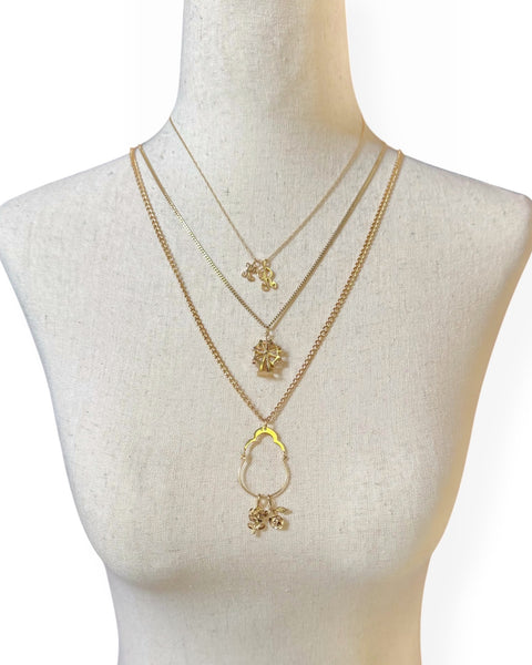14k Gold Charm Holder