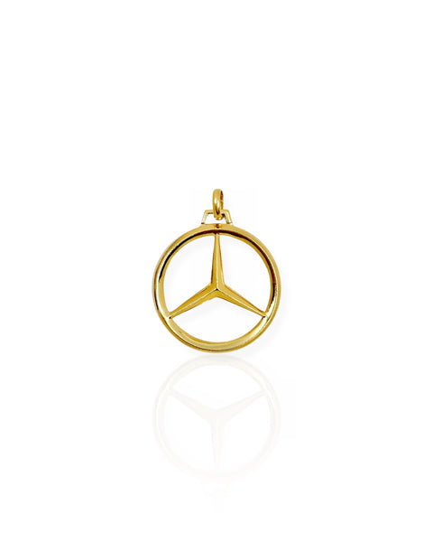 14k Gold Mercedes Charm
