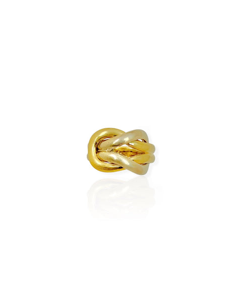 18k Bi-color Gold Christofle Square Knot Ring (3)