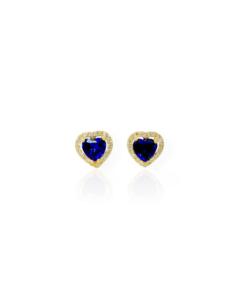 14k Gold Heart Earrings