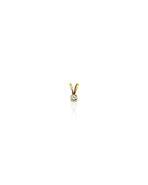 14k Gold Diamond Charm