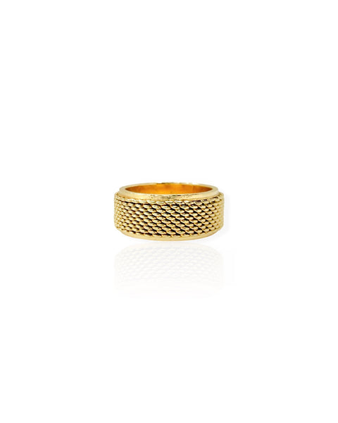14k Gold Mesh Ring (6.5/6.75)