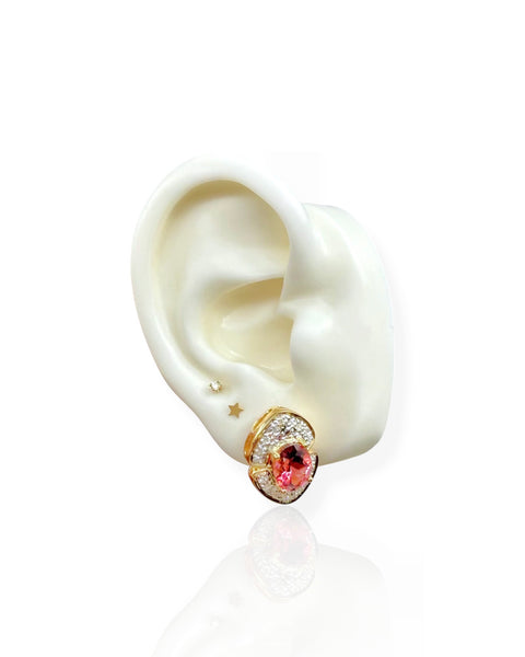 14k Gold Gemstone Earrings