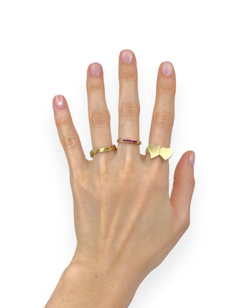 14k Gold Double Heart Ring (7)