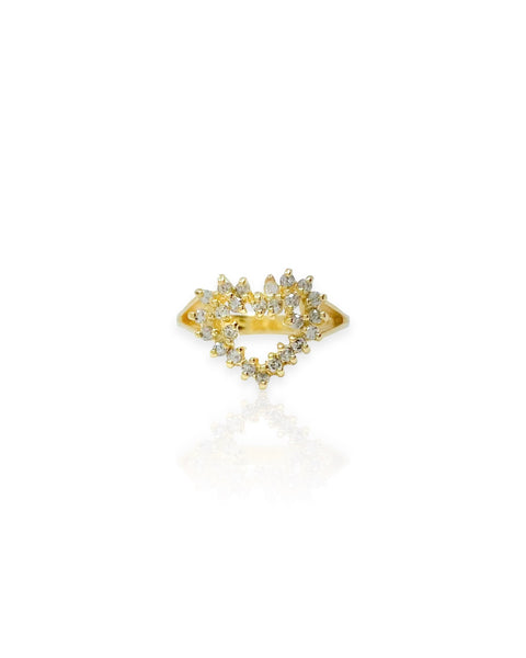 14k Gold Diamond Heart Ring (6)