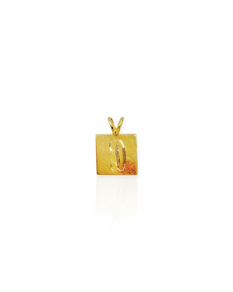 14k Gold Letter D Charm