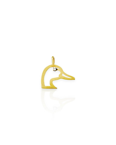 14k Gold Duck Charm