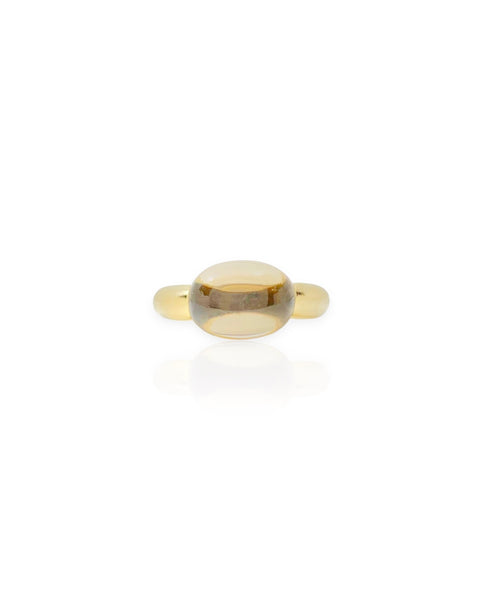 18k Gold Cabochon Ring (6.75)