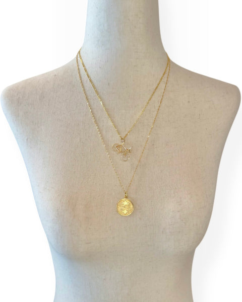 18k Gold Pisces Charm