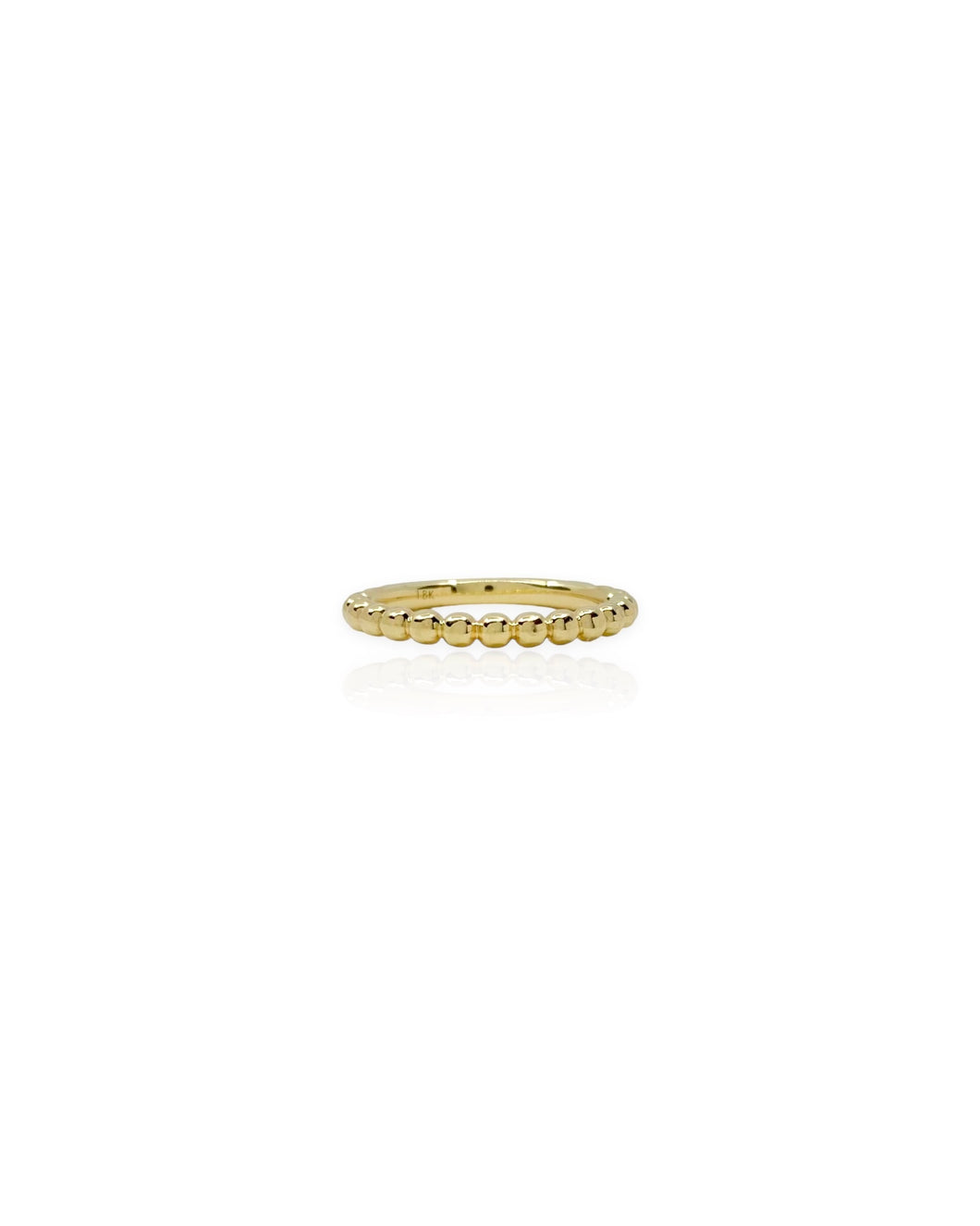 18k Gold Ball Ring (5.75)