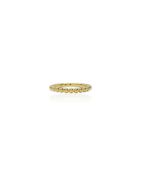 18k Gold Ball Ring (5.75)