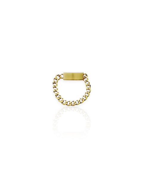 14k Gold Chain Ring (4.75)