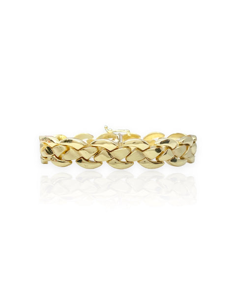 14k Gold Fancy Link Bracelet (7