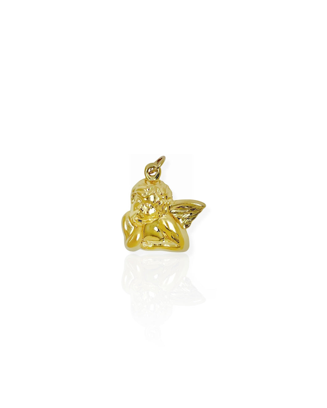 14k Gold Cherub Charm