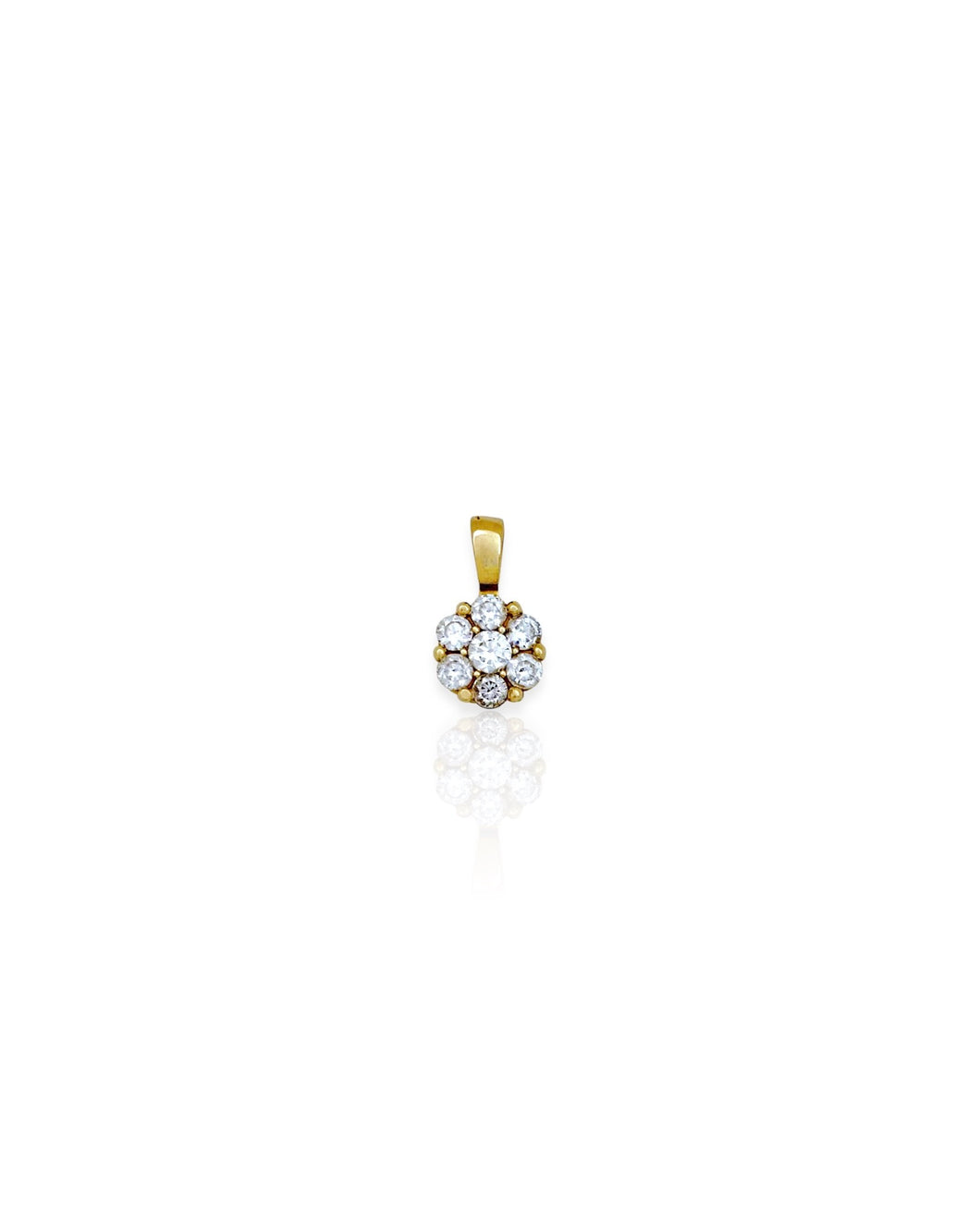 18k Gold Flower Charm