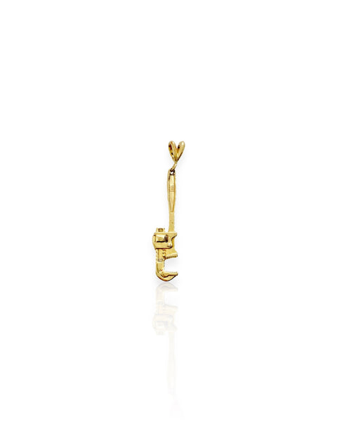 14k Gold Wrench Charm