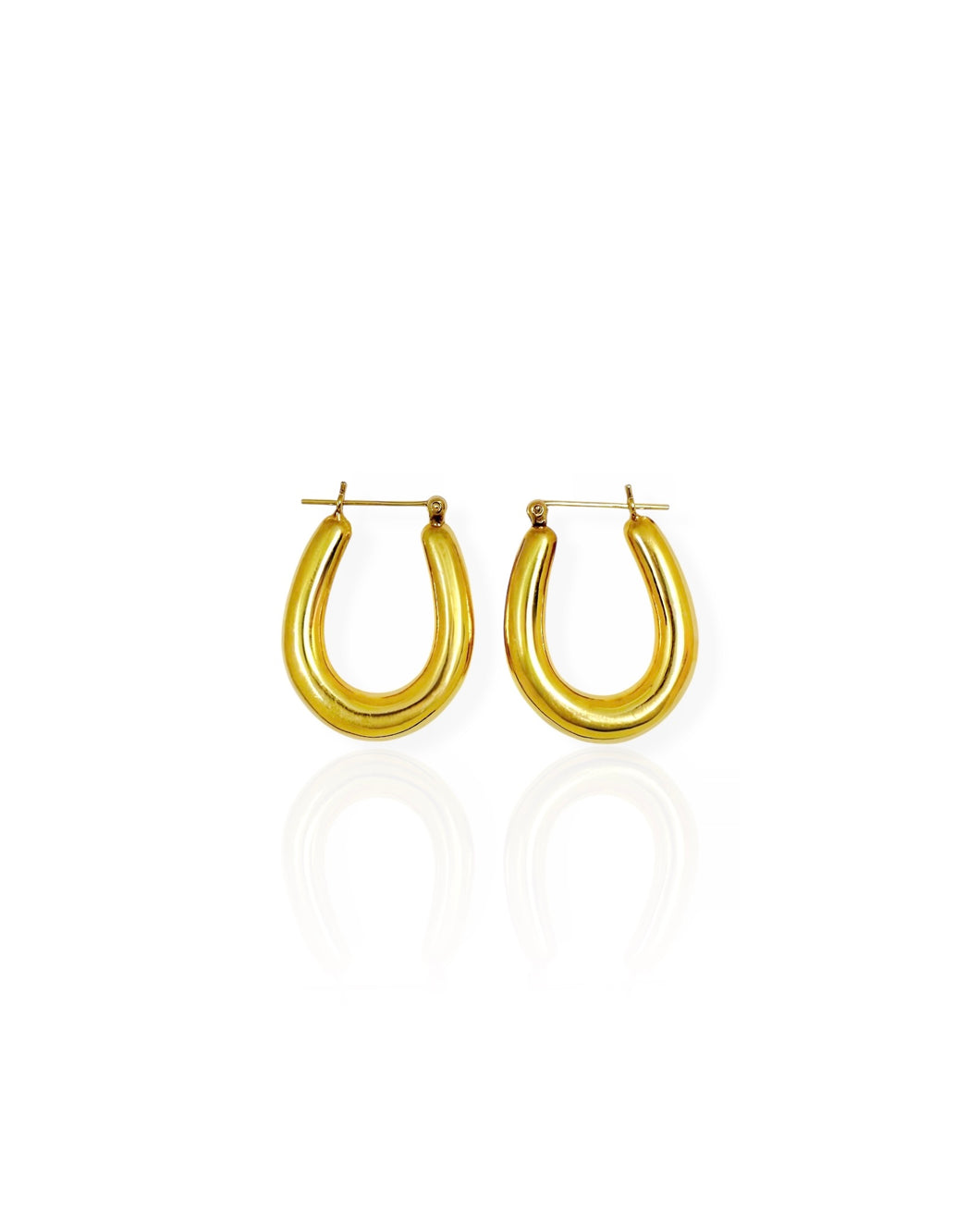 18k Gold Hoop Earrings