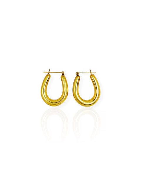 18k Gold Hoop Earrings