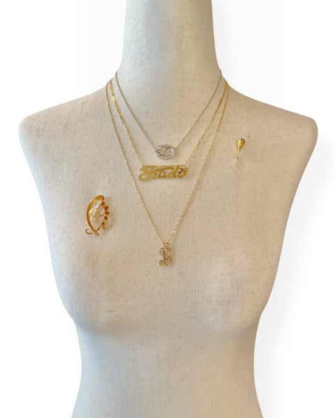 14k Gold Pearl Egg Stickpin