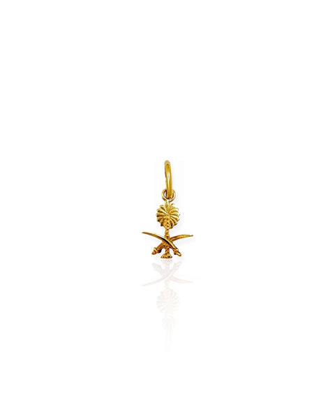 18k Gold Saudi Arabia Charm