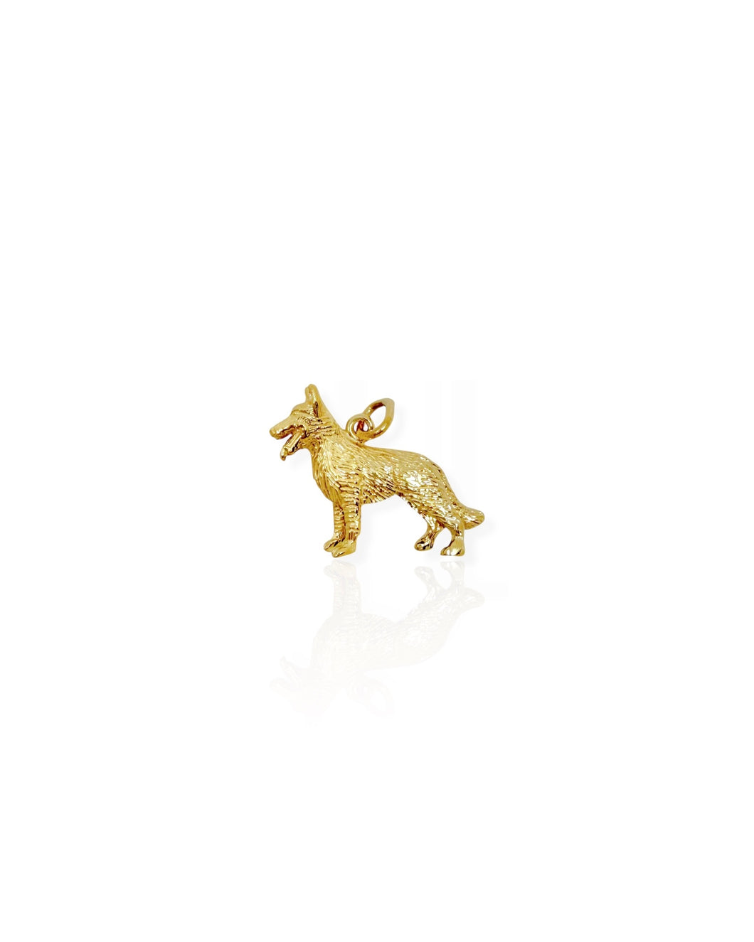 14k Gold Dog Charm