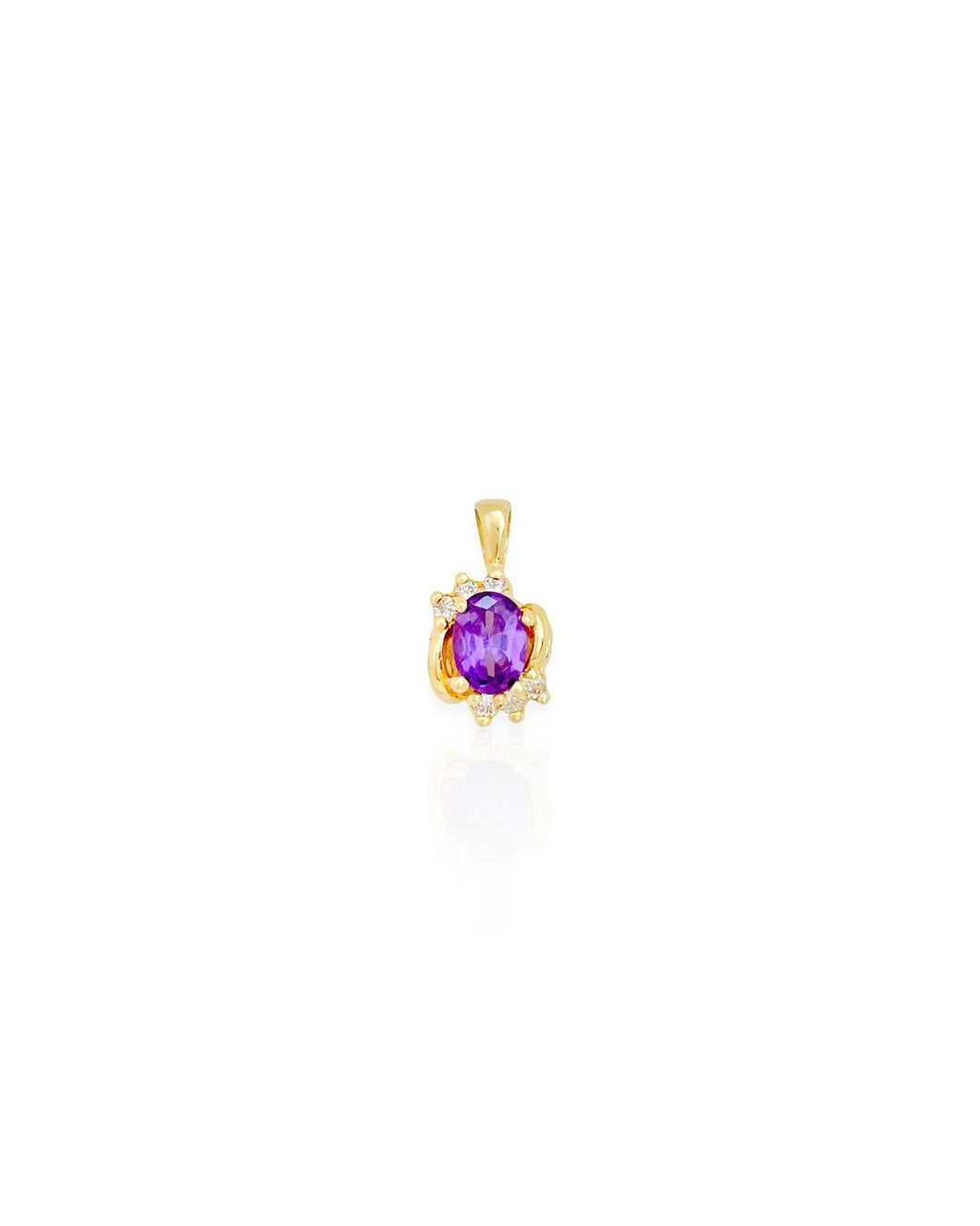 14k Gold Gemstone Charm