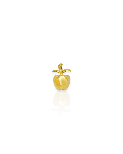 14k Gold Apple Charm