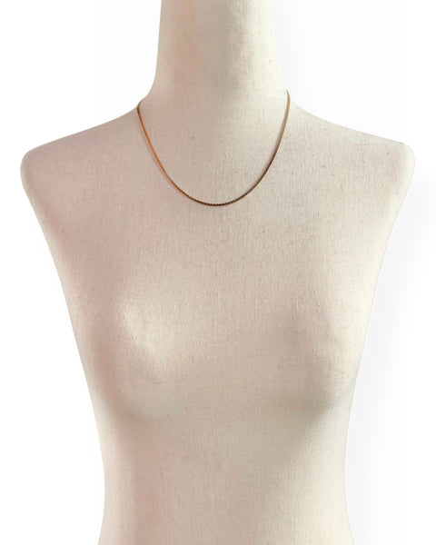 14k Gold Serpentine Chain Necklace (18.25")
