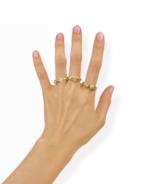 14k Gold AR Signet Ring (6.75)