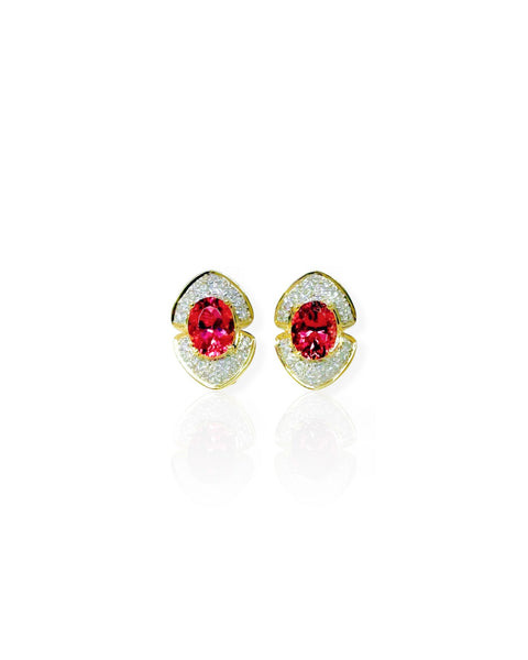 14k Gold Gemstone Earrings