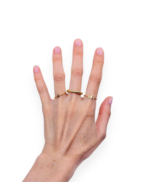 14k Gold Twisted Rings (5.25, 6, 6.25, 6.5)