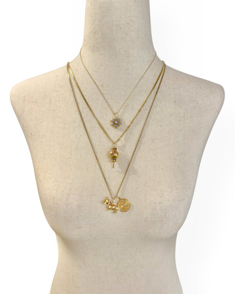14k Gold Fortune Lantern Charm