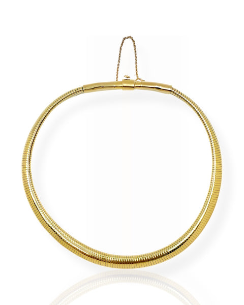 14k Gold Tubogas Necklace (16.5
