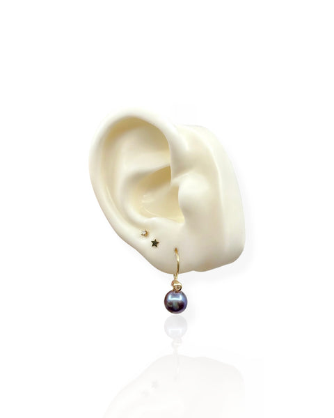 14k Gold Pearl Drop Earrings