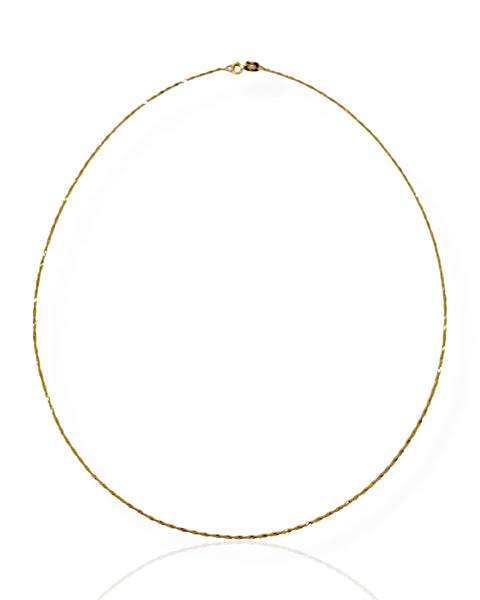 14k Gold Singapore Chain Necklace (16