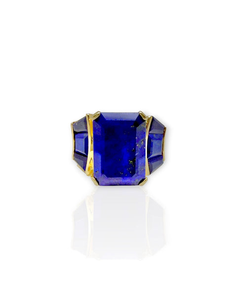 14k Gold Lapis Lazuli Ring (5)