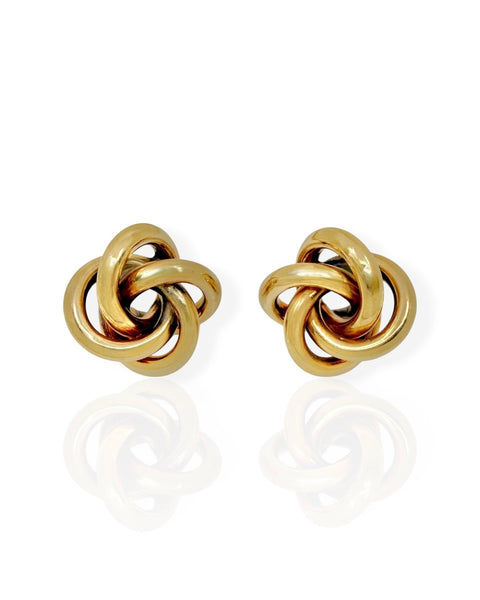 14k Gold Jumbo Twist Earrings