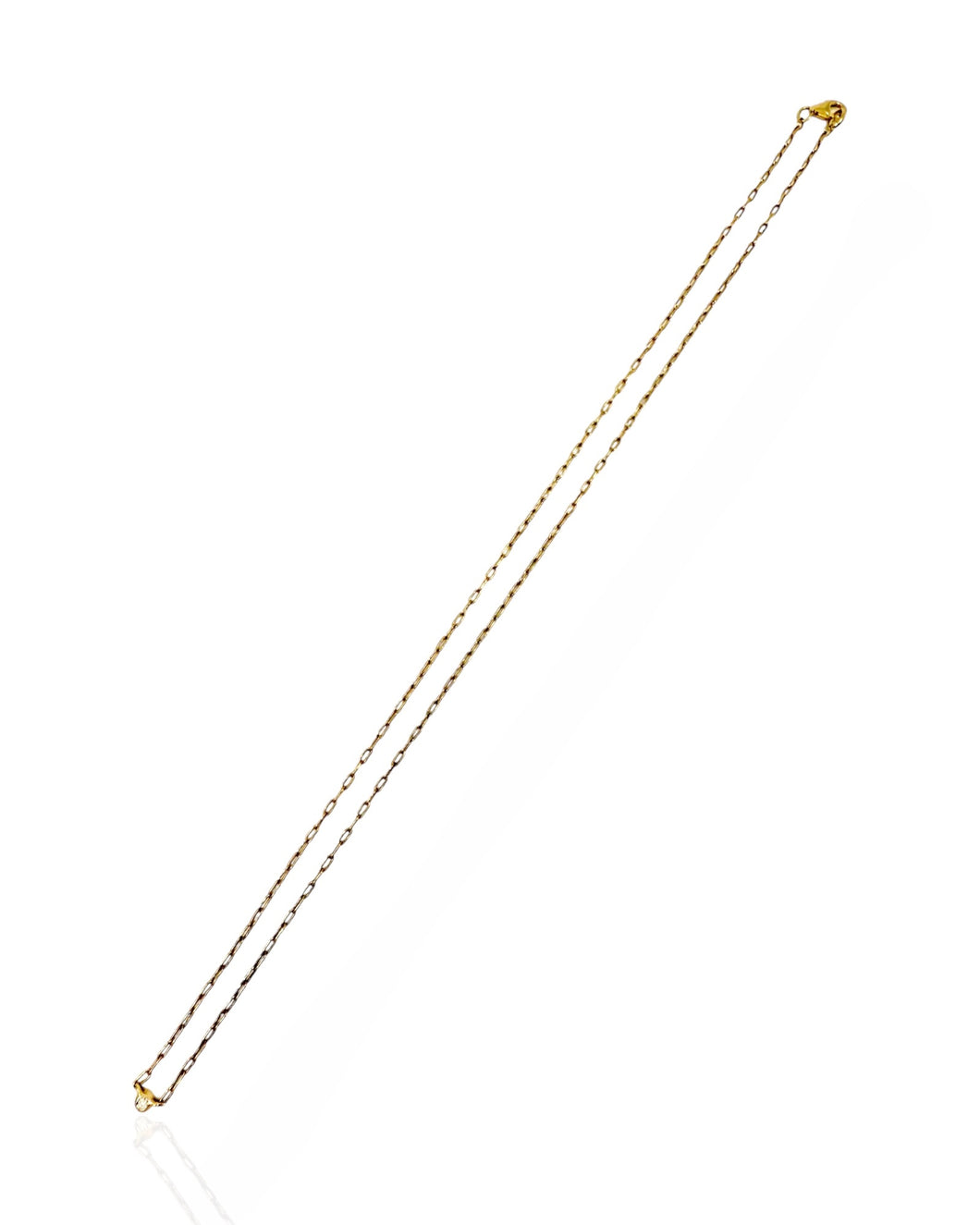 14k Gold Baby Diamond Necklace (16.25