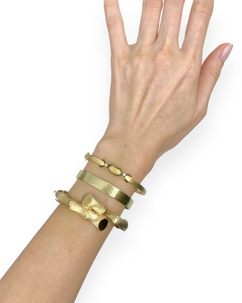 14k Gold Omega Chain Bracelet (7.125")