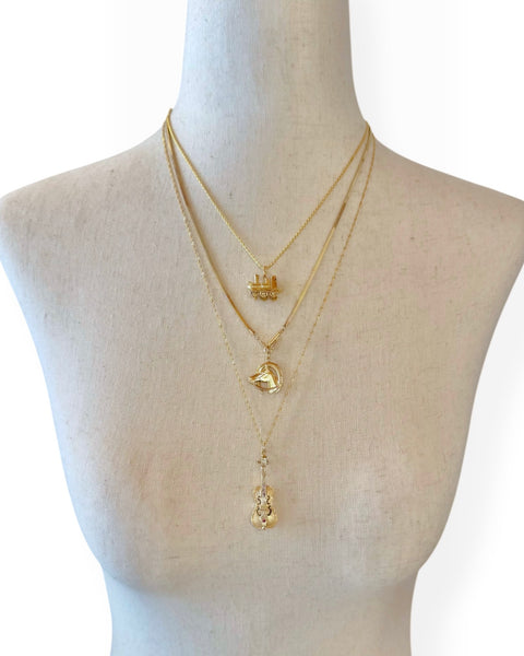 14k Gold Violin Charm