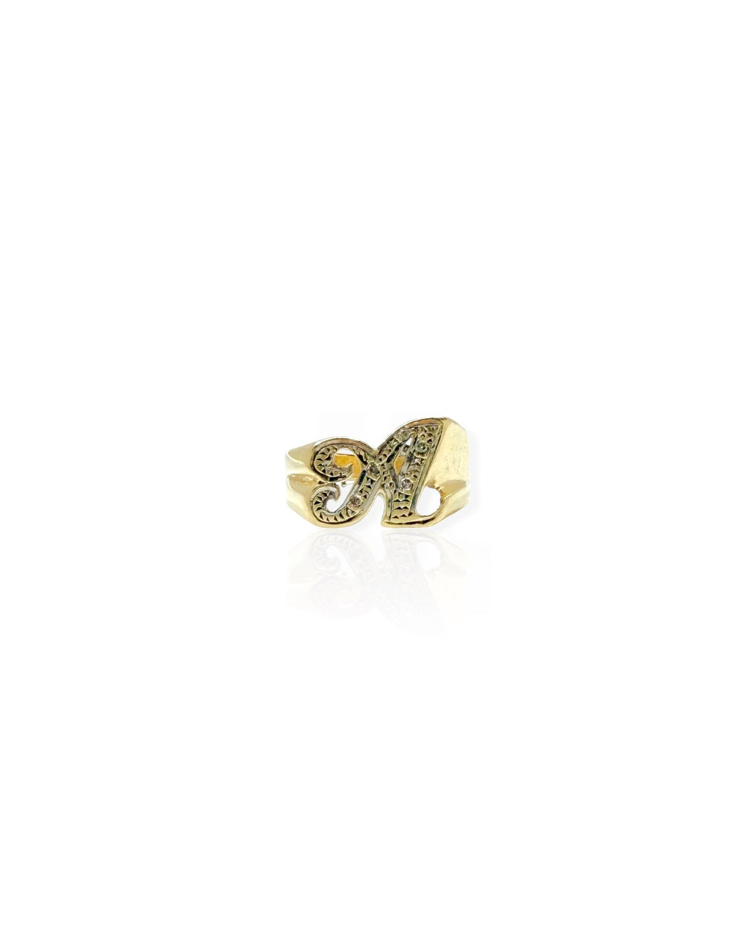 14k Gold Letter A Ring (6.25)